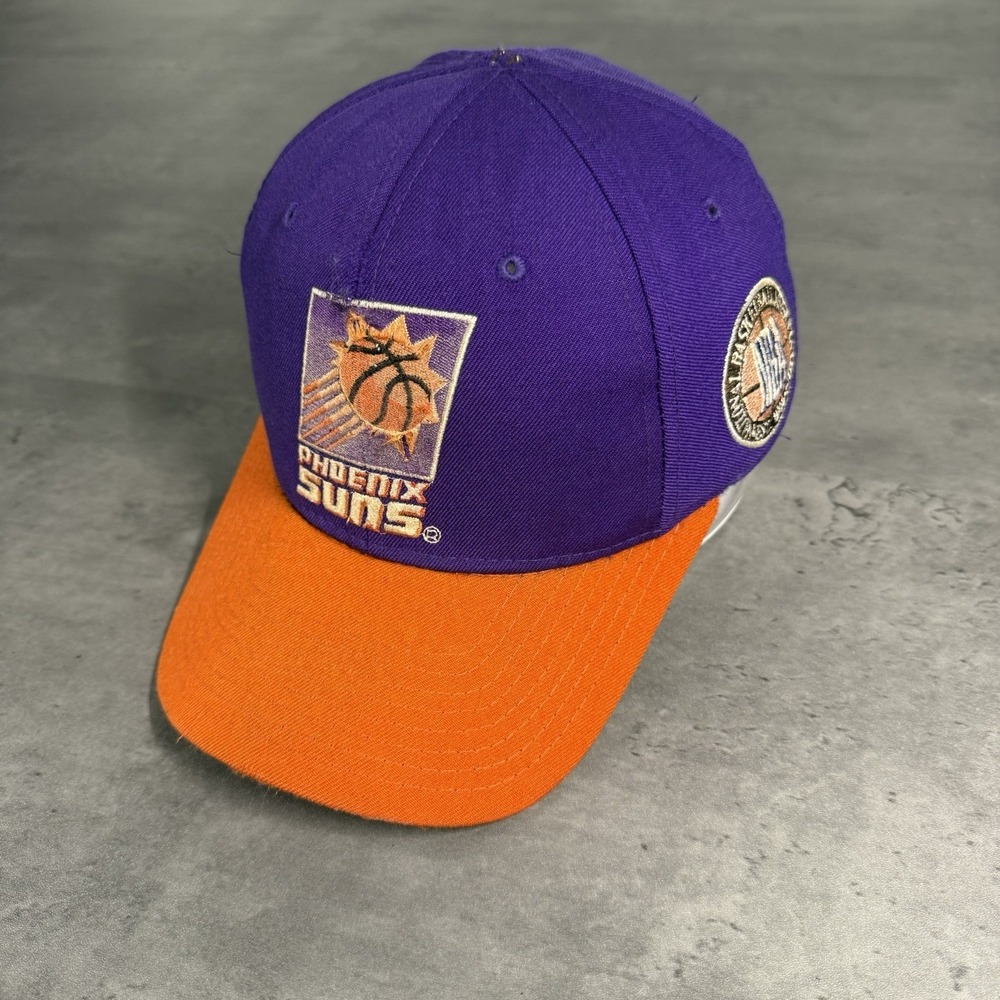 Vintage 90s Phoenix Suns Hat Starter Cap‎ 7 3/8 100% Wool Distressed Thrashed